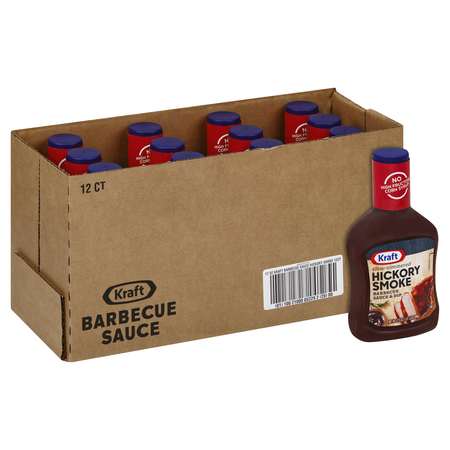 KRAFT Kraft Hickory Barbecue Sauce 17.5 oz. Bottle, PK12 10021000052292